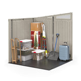 Modernist 7x7-ft Vanilla/Dove Grey Storage Shed U4N4 - product image 6