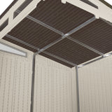 Modernist 7x7-ft Vanilla/Dove Grey Storage Shed U4N4 - product image 8