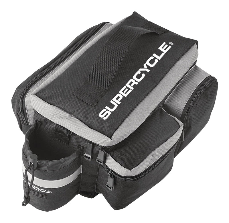 Rack Top Bike Bag withAluminum Foil & Reflective Strip, 8L, Black O9B8