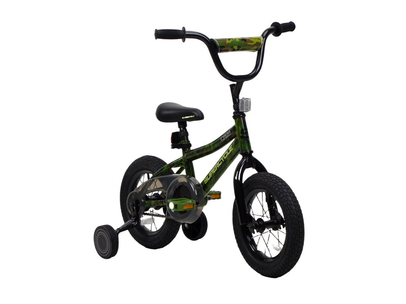Youth Bike with Hi-Ten Steel Frame, 12-in, Camo X5Y5