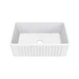 Delice Ceramic Farmhouse Kitchen Sink with Apron, 30-in x 18-in N2I9 - product image 1