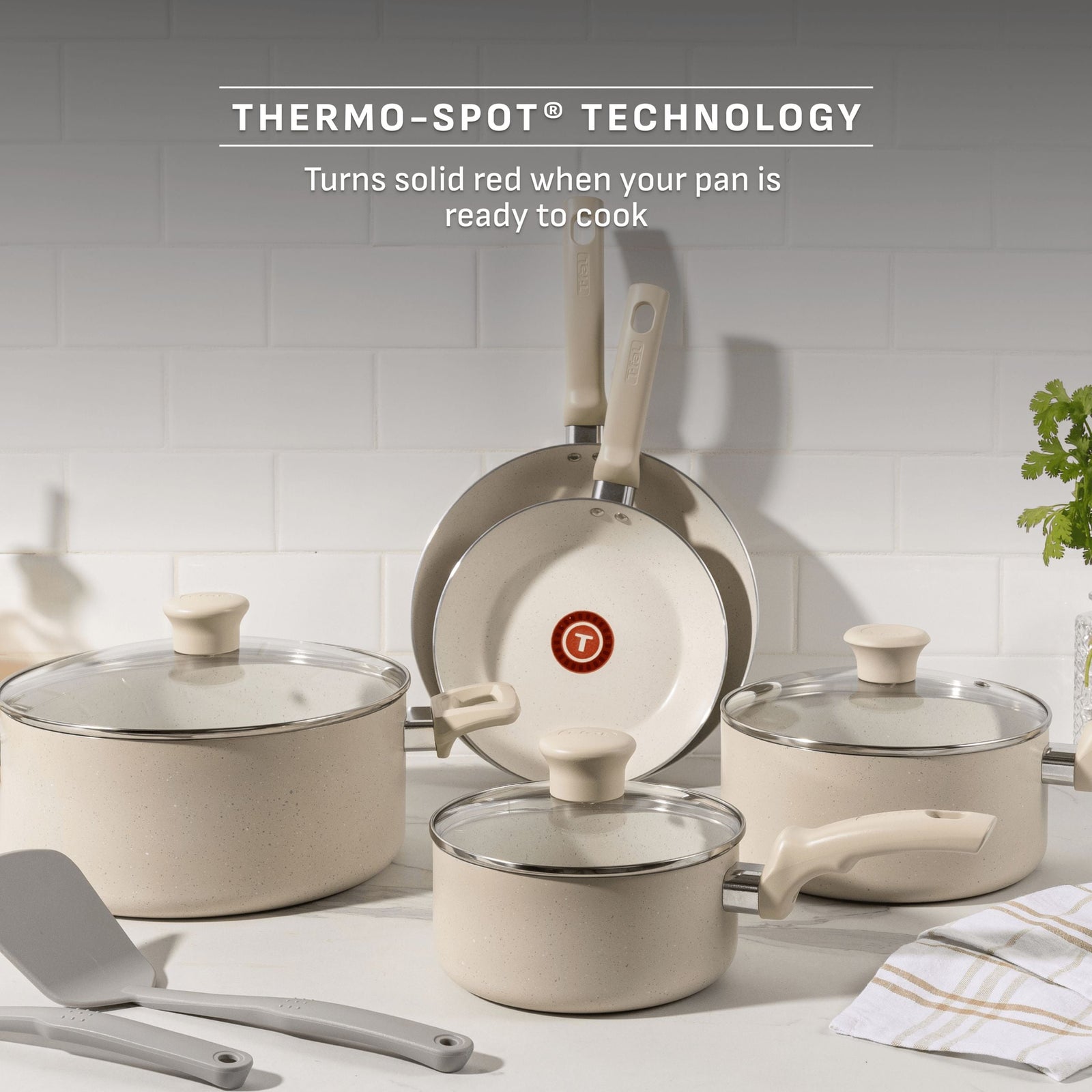 Beige 10-Piece Non-Stick Set, Beige K1E4 - product image 4