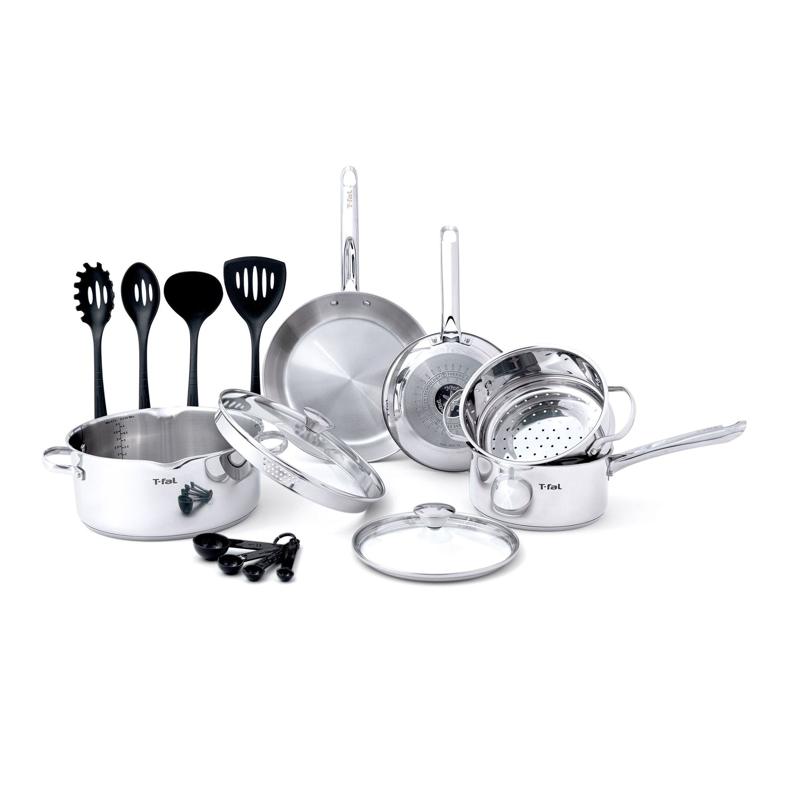 Cook and Strain Stainless Steel Cookware Set, 15-pc F5N2 - product image 3