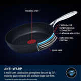 StoneShield 10-pc Cookware Set with DefenseShield Technology, 6-Multilayer Construction, Induction Safe R8F5 - product image 7