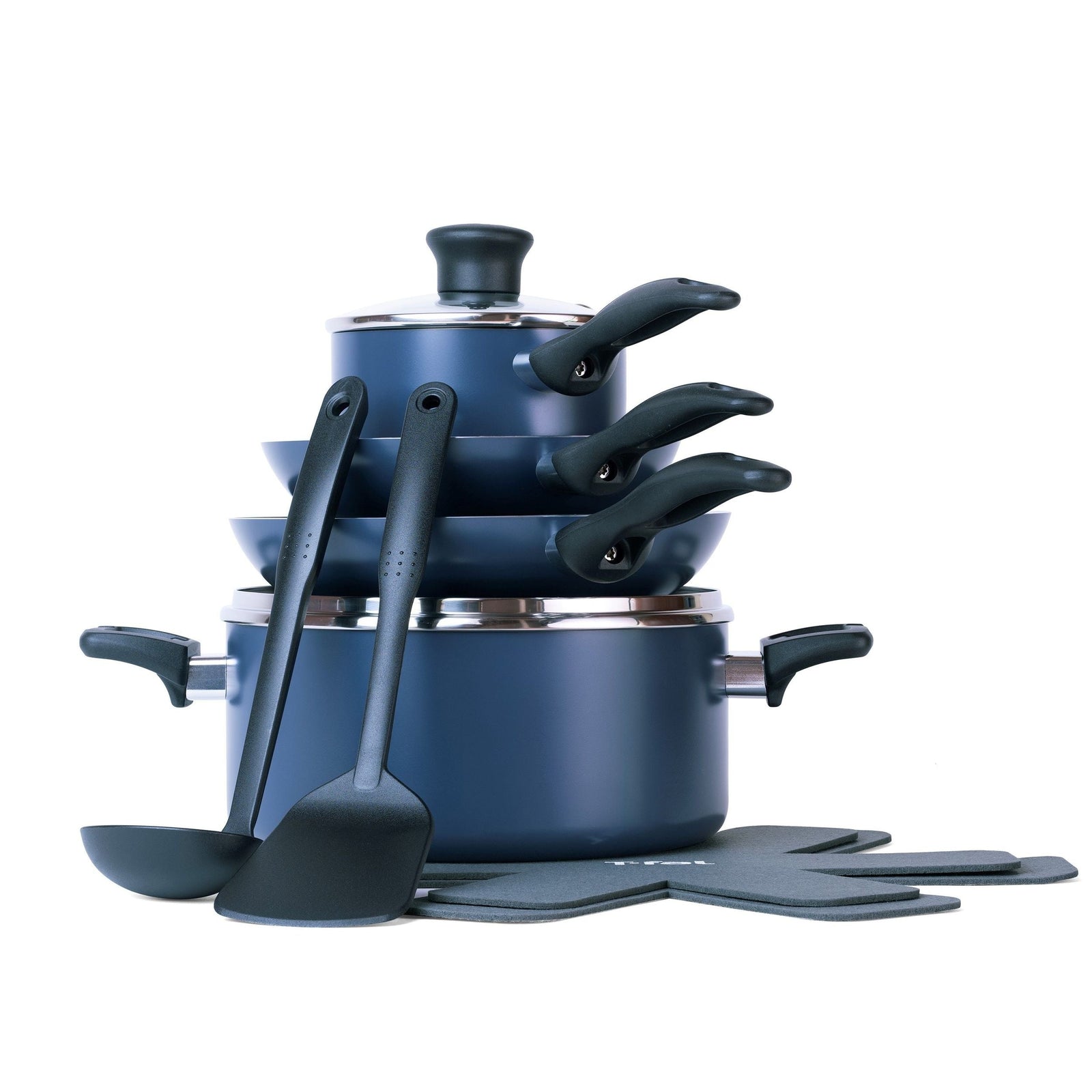 Viva Aluminum Non-Stick Cookware Set, Blue, 10-pc V4R6 - product image 3