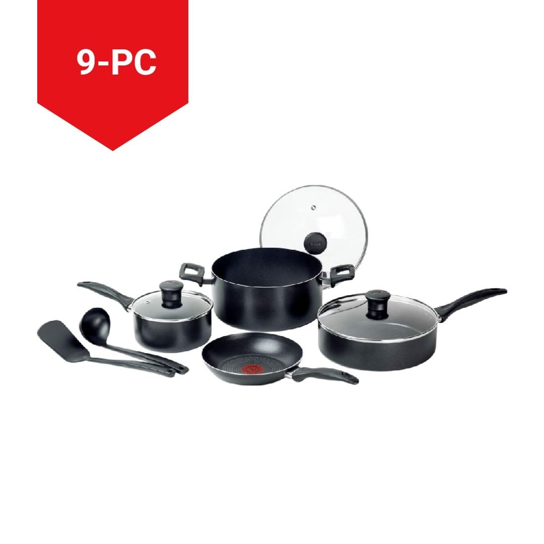 Viva Non-Stick Cookware Set, Black, 9-pc W3C2 - product image 3