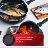 Viva Non-Stick Cookware Set, Black, 9-pc T6I7 - product image 6