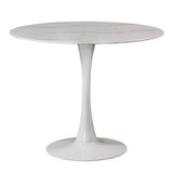 Me Home Leo Faux Marble Dining Table Tulip Base W0Q6 - product image 1