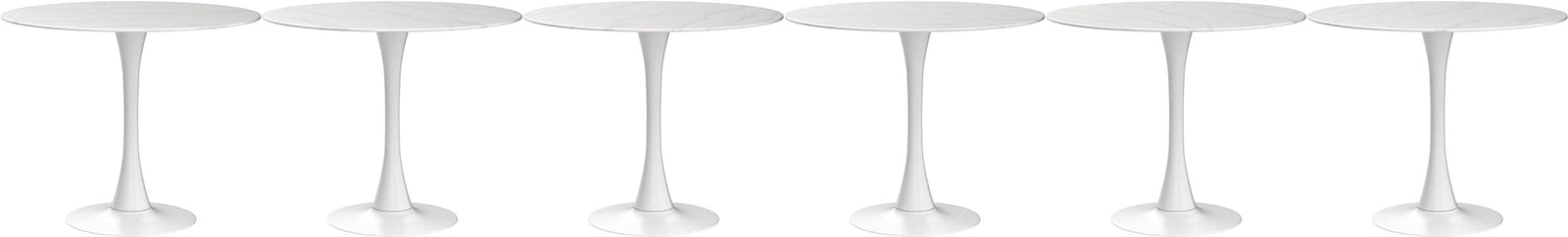Me Home Leo Faux Marble Dining Table Tulip Base W0Q6 - product image 2