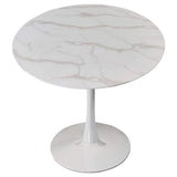Me Home Leo Faux Marble Dining Table Tulip Base W0Q6 - product image 3