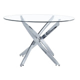 Me Home Star Glass Round Dining Table E5N0 - product image 1