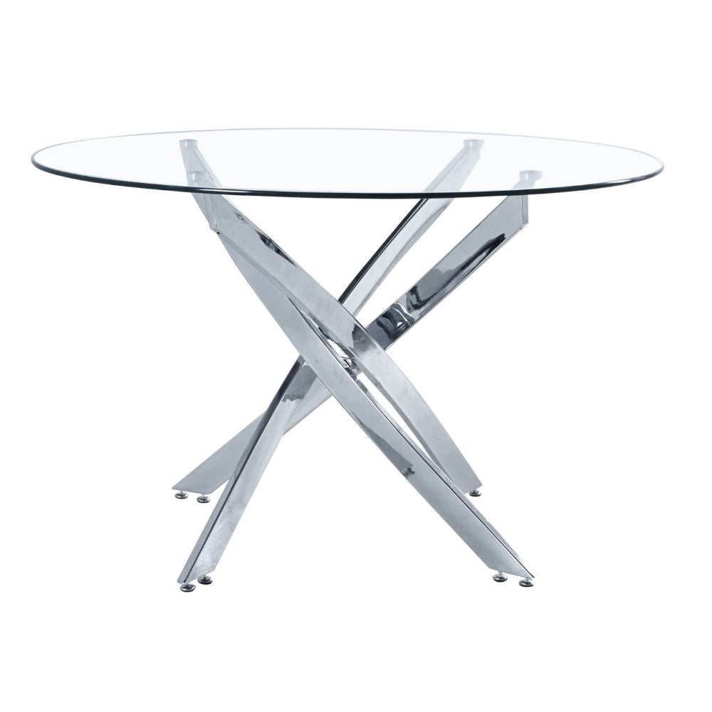 Me Home Star Glass Round Dining Table E5N0 - product image 1