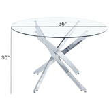 Me Home Star Glass Round Dining Table M8G8 - product image 5