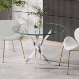 Me Home Star Glass Round Dining Table M8G8 - product image 6