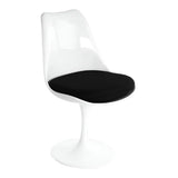 Me Home Tulip Armless Dining Chair, Fiberglass, Black M1D1 - product image 1