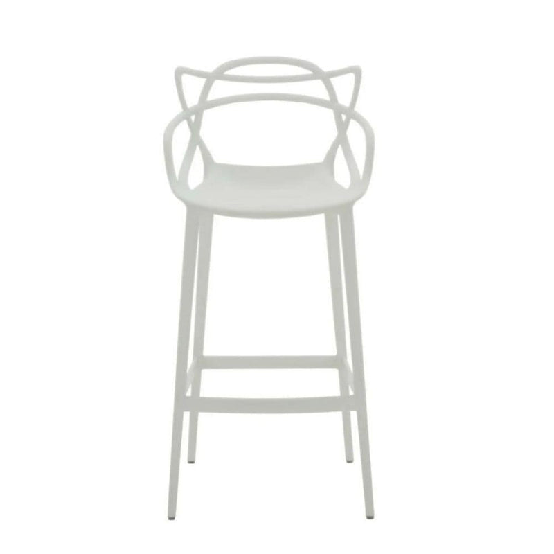 Me Home White Molded Polypropylene Keeper Stool E0W7