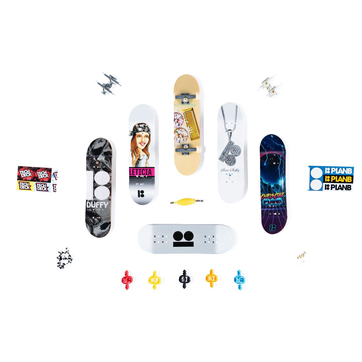 Deck Sk8shop Finberboard Bonus Pack, Ages 6+, 6-pk Q8V6 - product image 6
