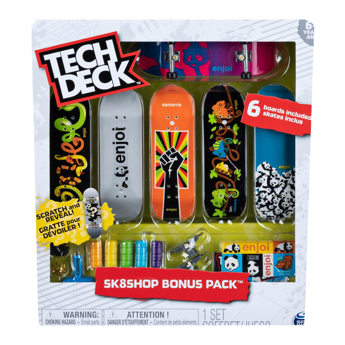 Deck Sk8shop Finberboard Bonus Pack, Ages 6+, 6-pk Q8V6 - product image 8