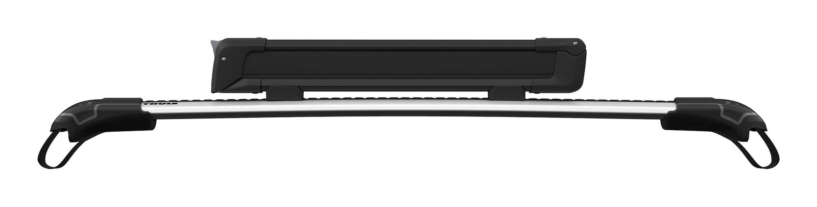 SnowPack Stainless Steel Roof Top Mount Ski/Snowboard Rack, Large, Black, 2-pc O0B1 - product image 1