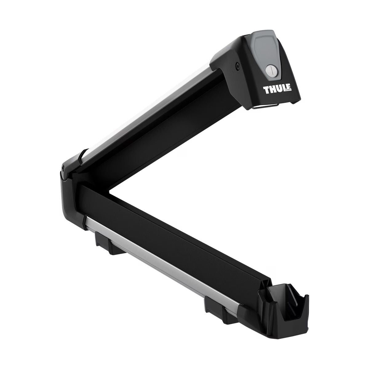 SnowPack Stainless Steel Roof Top Mount Ski/Snowboard Rack, Medium, Black, 2-pc X1V6 - product image 8
