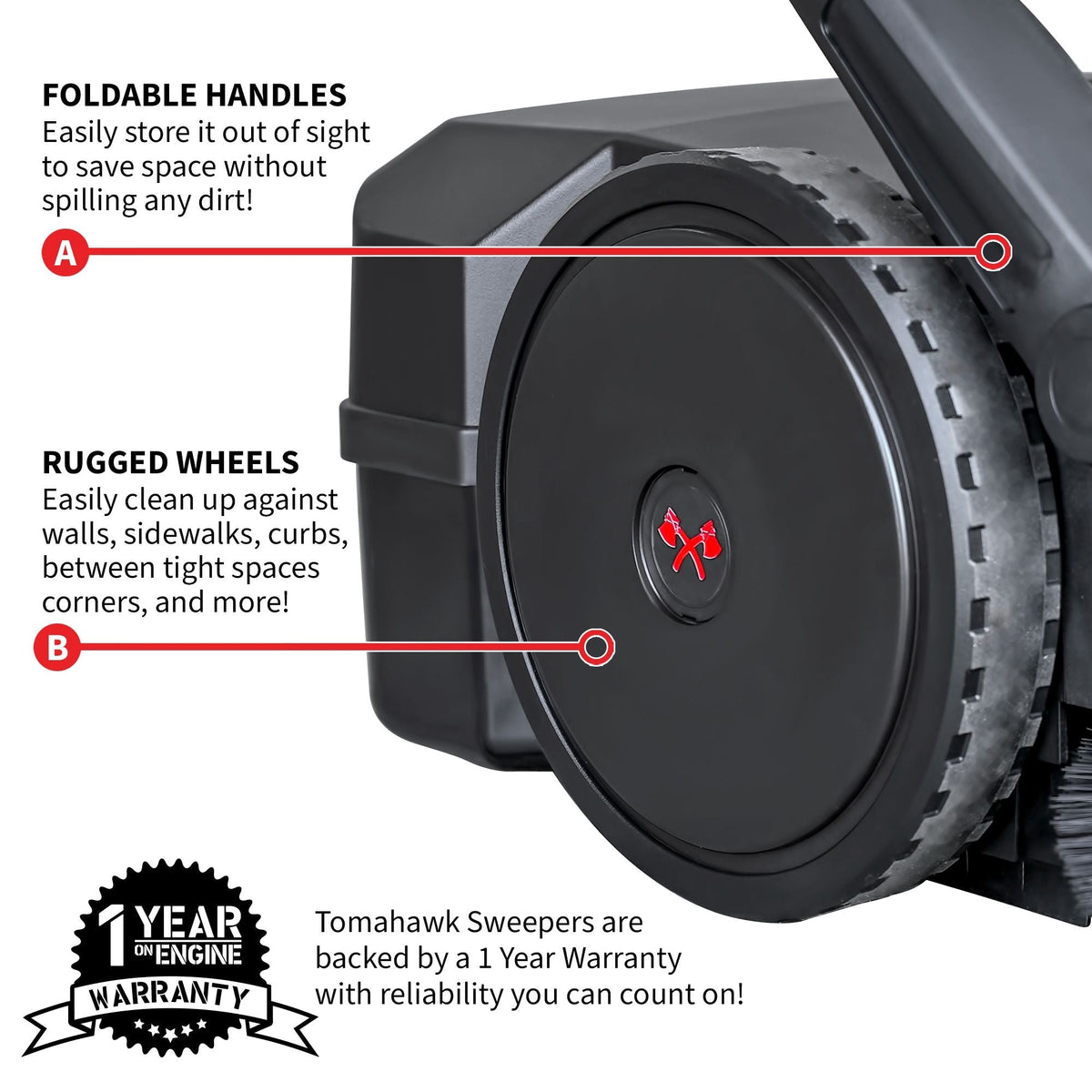 Electric Battery-Powered Push Sweeper, 30-in N1Y2 - product image 4