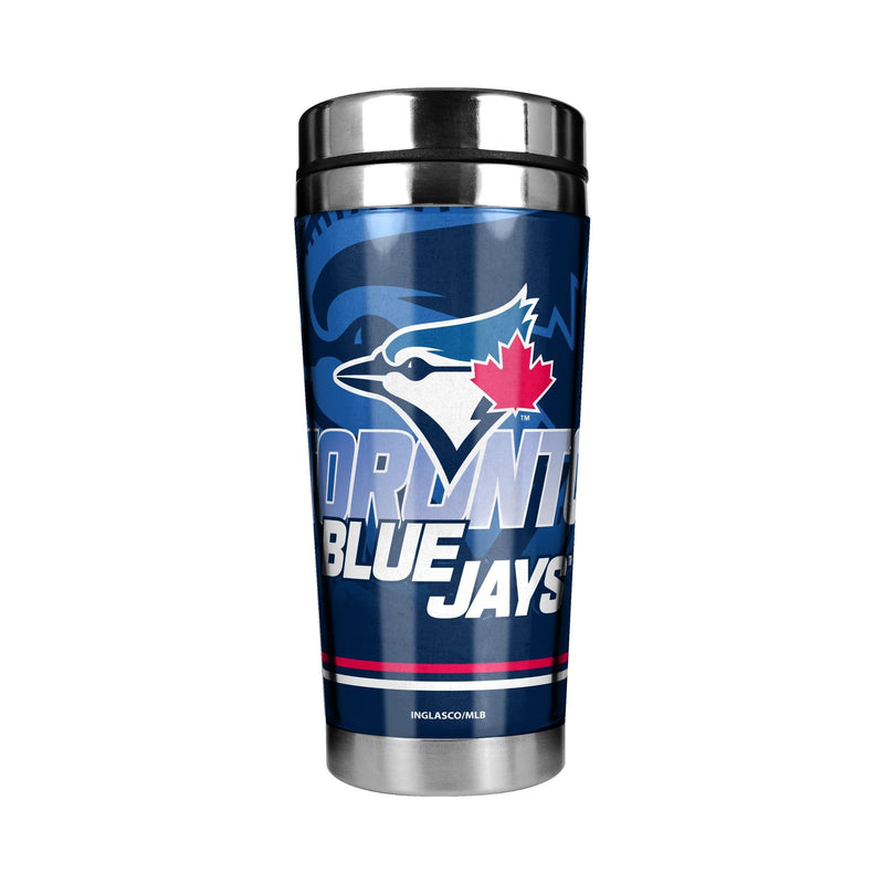 Toronto Blue Jays Stainless Steel Travel Mug For Baseball Fans/Collectors, 16-oz M1U6