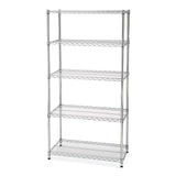Classics 5-Tier NSF Shelving, 36-in x 18-in x 72-in, Zinc X3Y5 - product image 1