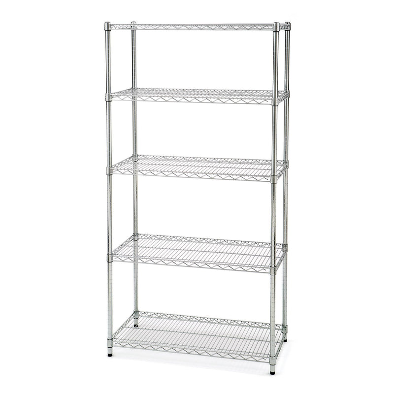 Classics 5-Tier NSF Shelving, 36-in x 18-in x 72-in, Zinc D7Y3