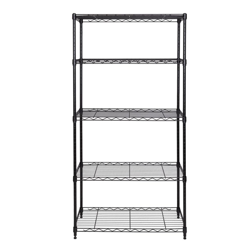 Classics 5-Tier Steel Shelving, 30-in x 14-in x 60-in, Black K0Q2