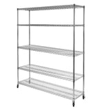 Classics 5-Tier Steel Shelving Rack, 60-in x 24-in x 72-in V9J6 - product image 2