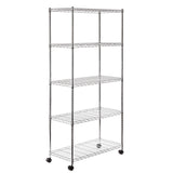Classics, 5-Tier Steel Wire Shelving, 30-in x 14-in x 60-in, Chrome Z7T8 - product image 1