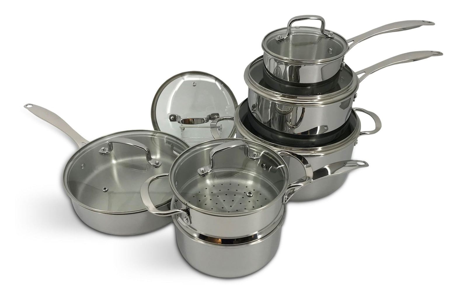 Elite Series 3-Ply Clad Stainless Cookware Set, Oven Safe G2B4 - product image 1