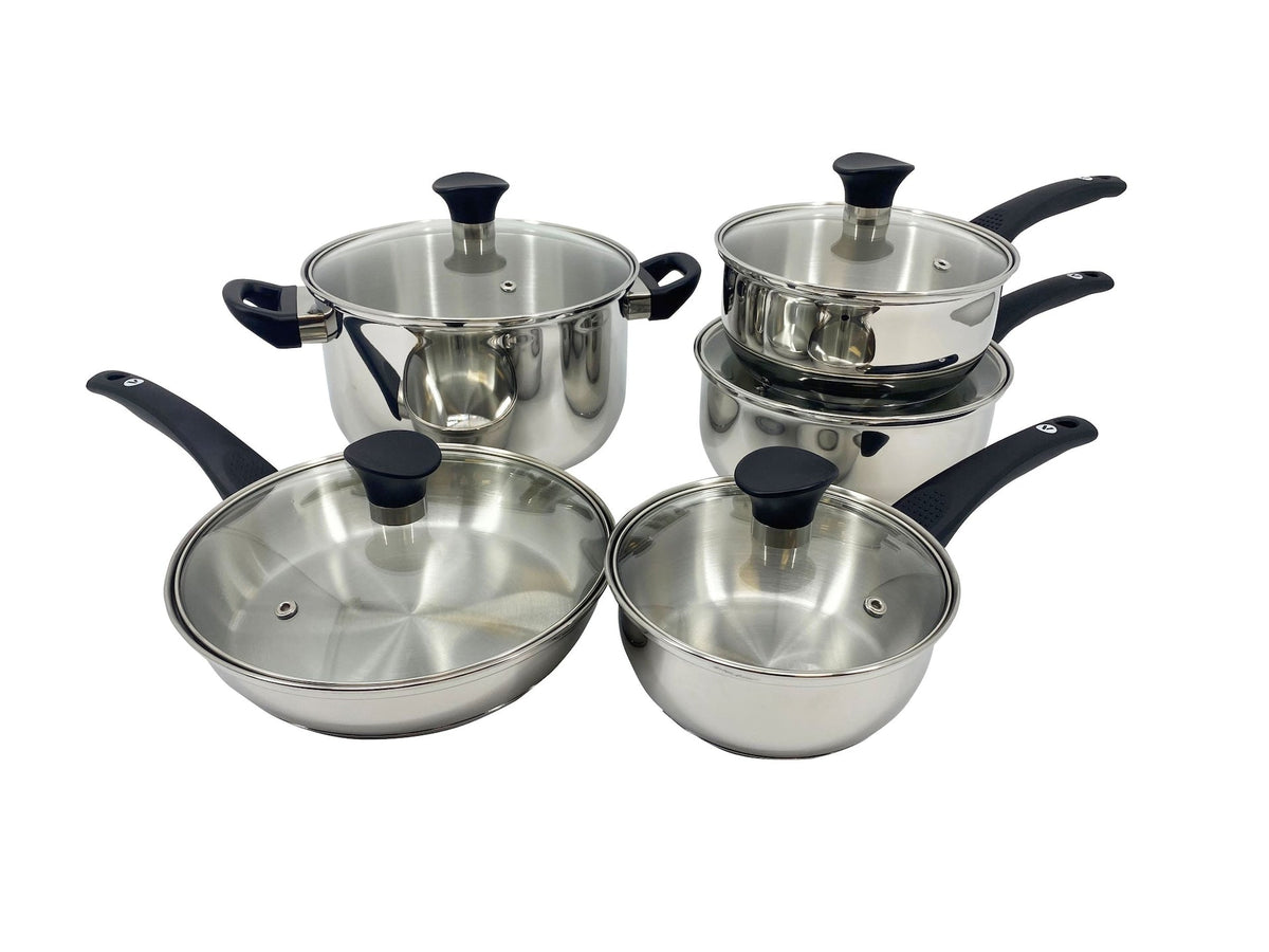 Everyday Series Premium Stainless Steel Cookware Set, Dishwasher & Oven-Safe, 10-pc J2Y8 - product image 2