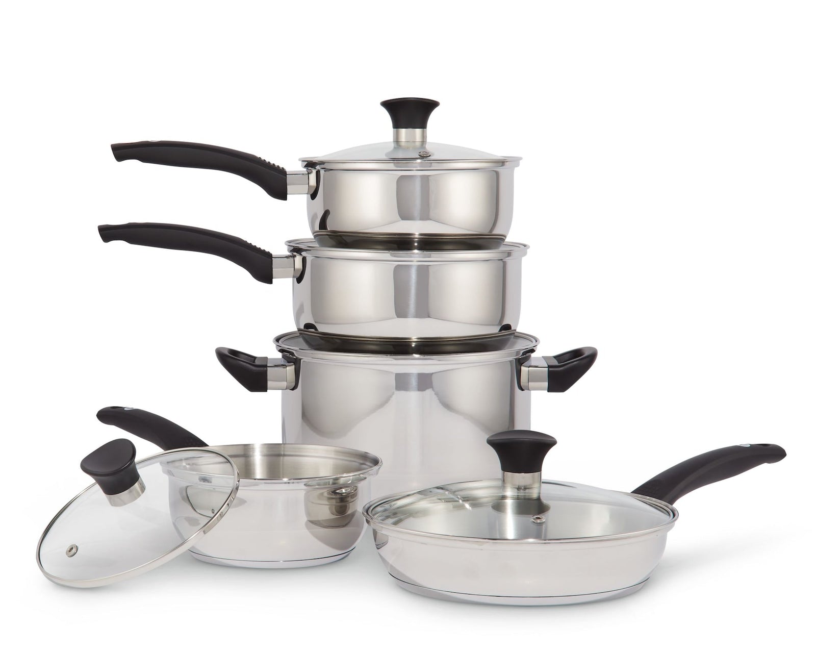 Everyday Series Premium Stainless Steel Cookware Set, Dishwasher & Oven-Safe, 10-pc J2Y8 - product image 4