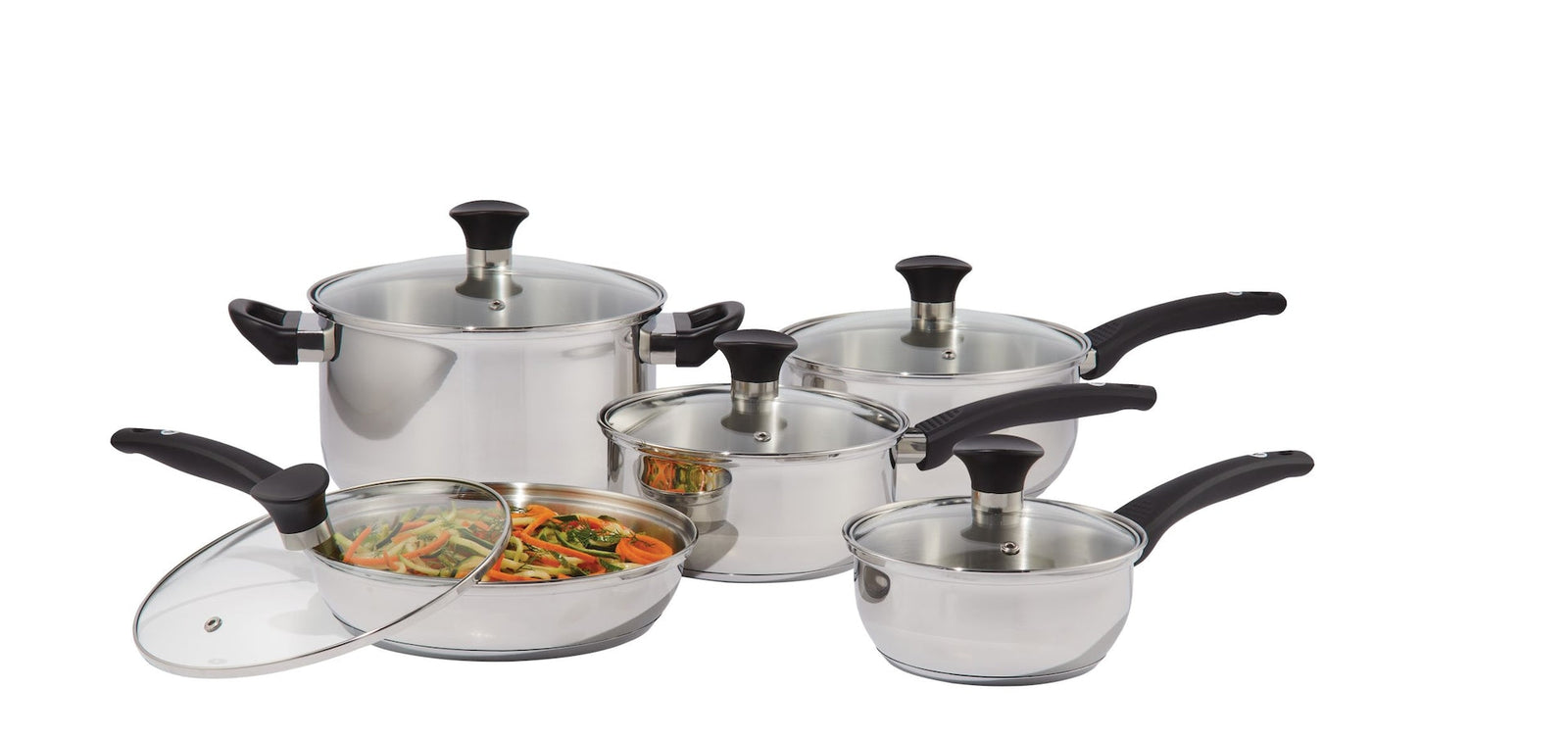 Everyday Series Premium Stainless Steel Cookware Set, Dishwasher & Oven-Safe, 10-pc J2Y8 - product image 5