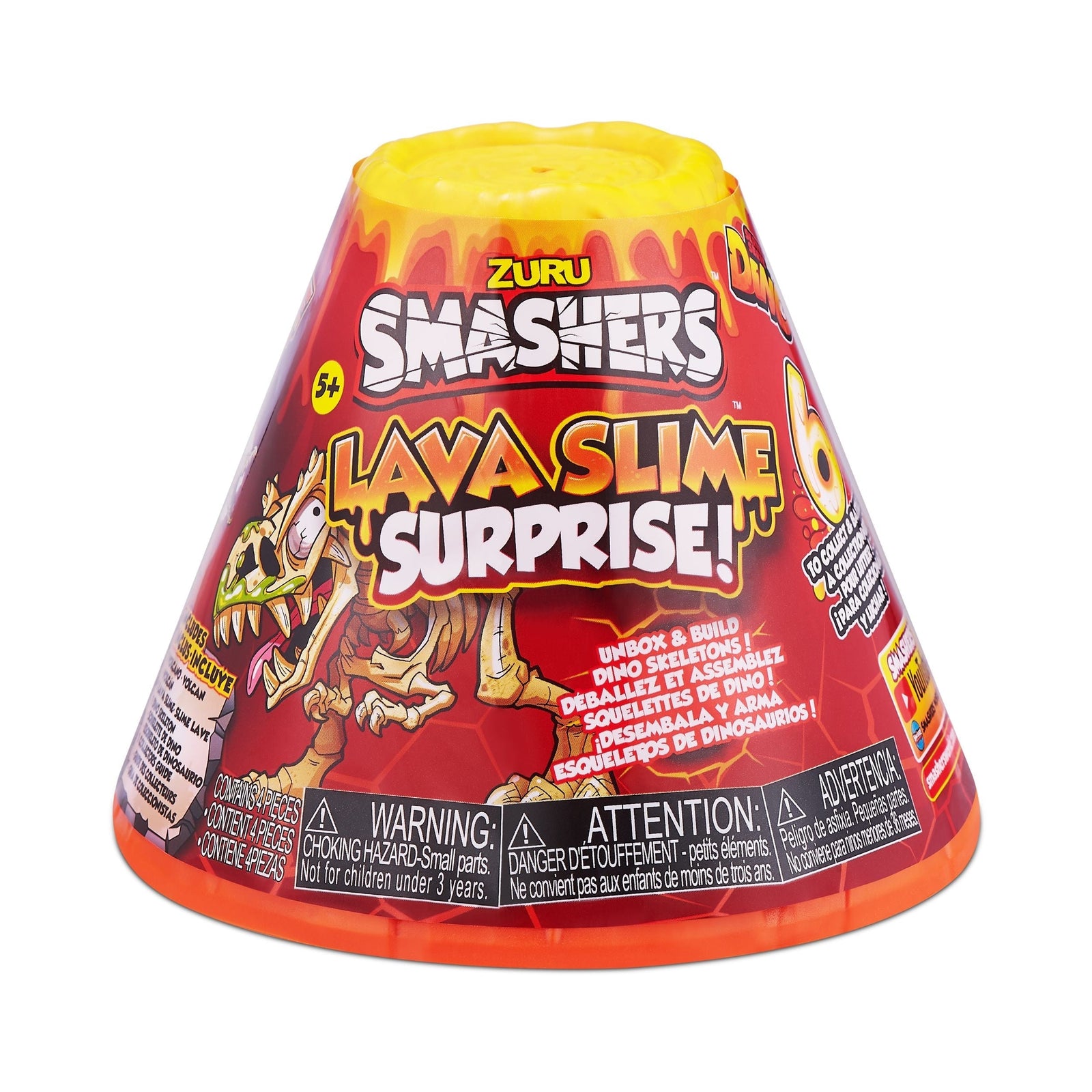 Lava Slime with Dinosaur Toy Favour, Multi-Coloured, 4-pk, Ages 5+, for Arts & Crafts/Birthday Favour K8F7 - product image 7