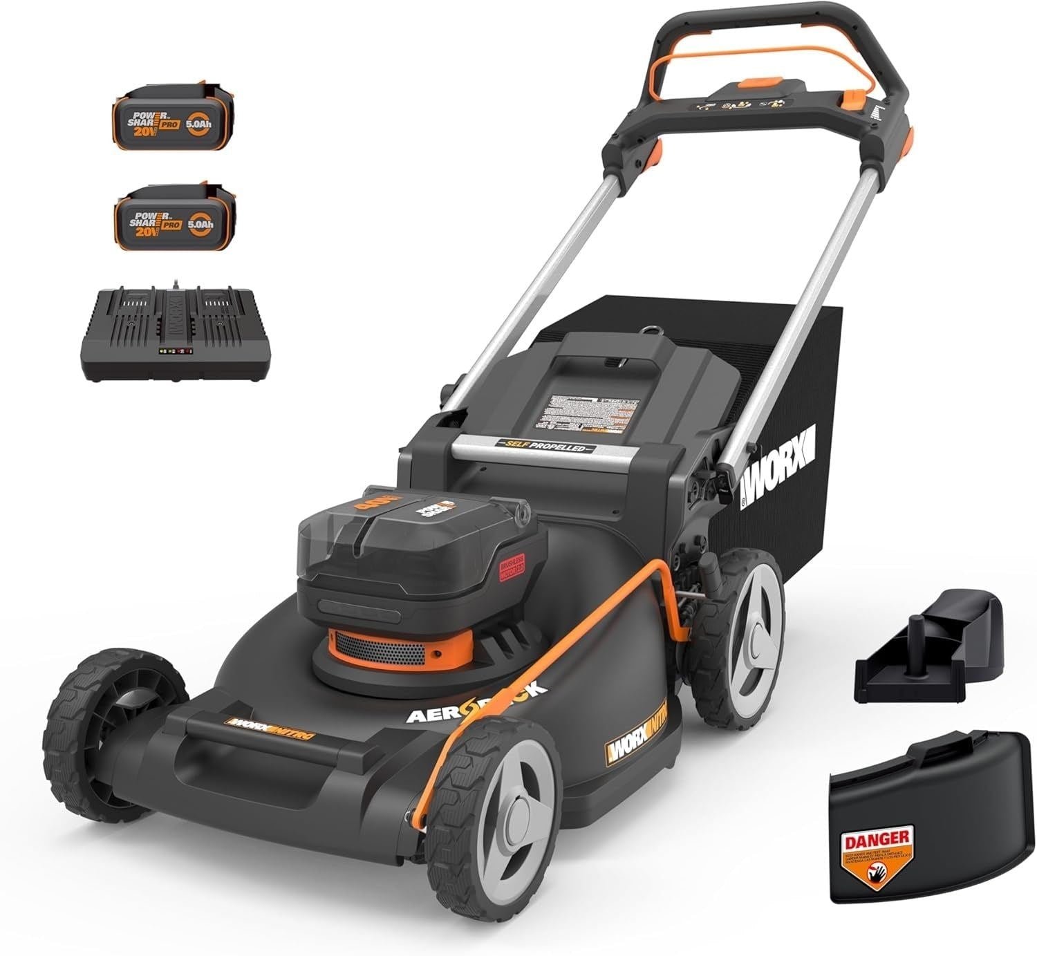 40V Nitro PowerShare 3-in-1 Self-Propelled 21-in Lawn Mower Q0O4 - product image 1