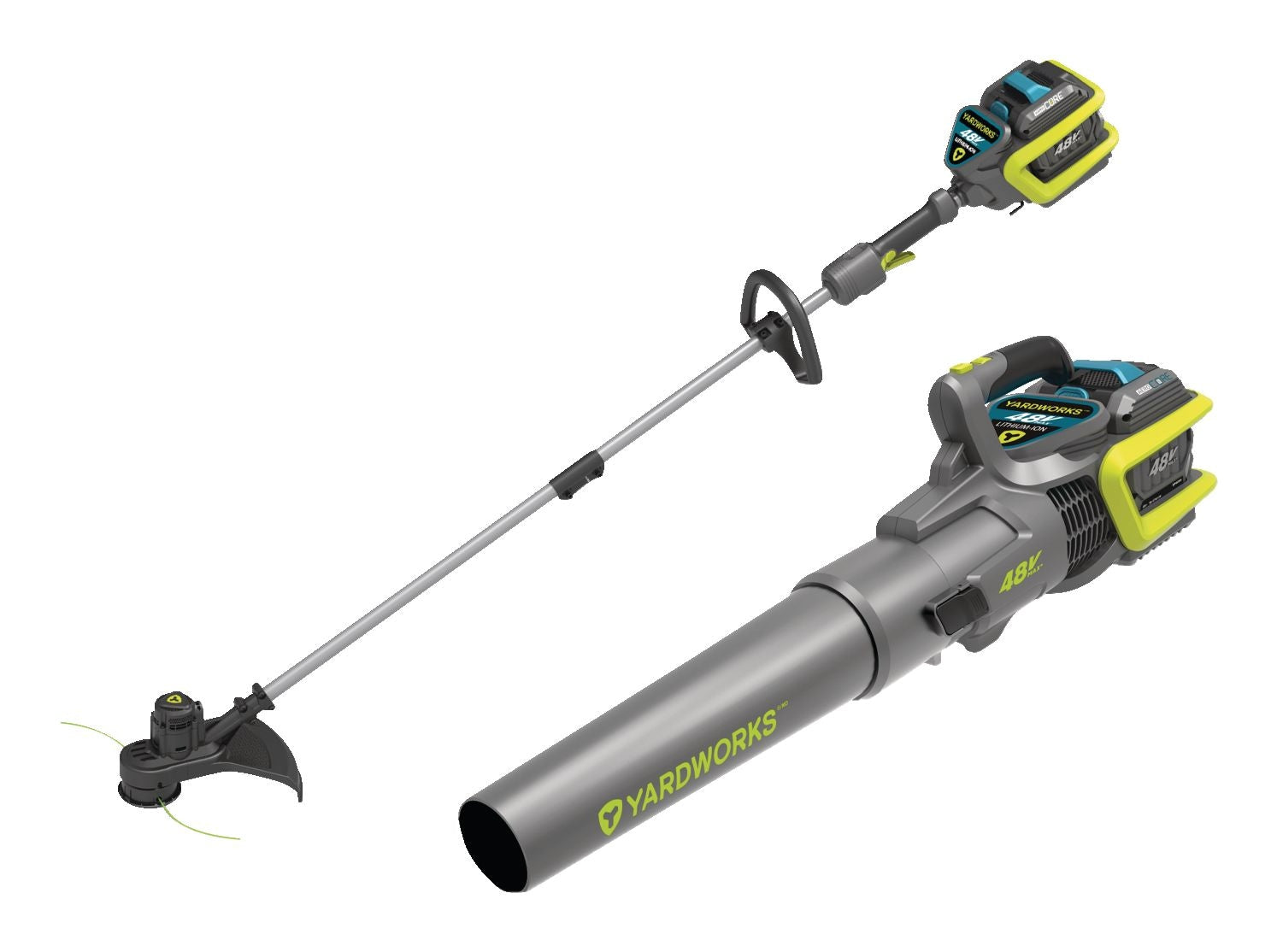 48 V Cordless Leaf Blower & Trimmer Combo, 2 Ah Battery Included R9D2 - product image 3